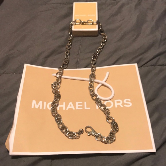 Michael Kors Jewelry - Silver Michael Kors long 24-30 inch necklace